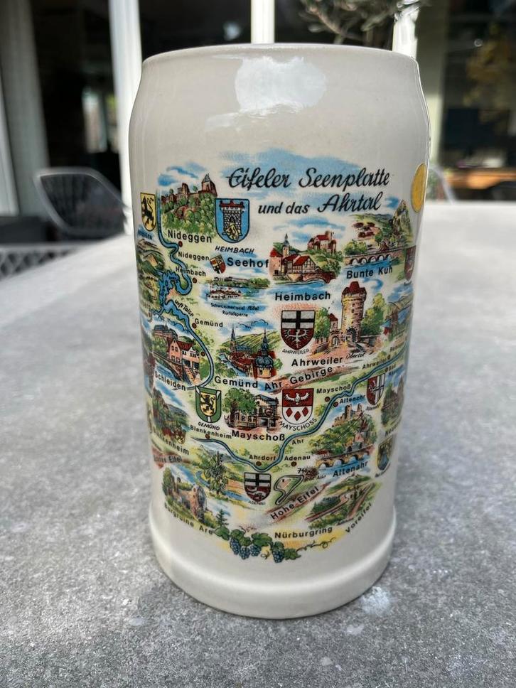 Bierpul Ahrtal 1 Liter - Keramiek, Antiek en Kunst, Antiek | Keramiek en Aardewerk, Ophalen of Verzenden