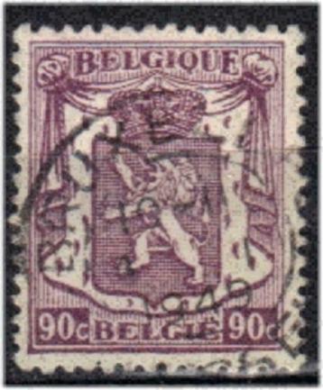 Belgie 1945 - Yvert/OBP 714a - Klein staatswapen - 90c. (ST) beschikbaar voor biedingen