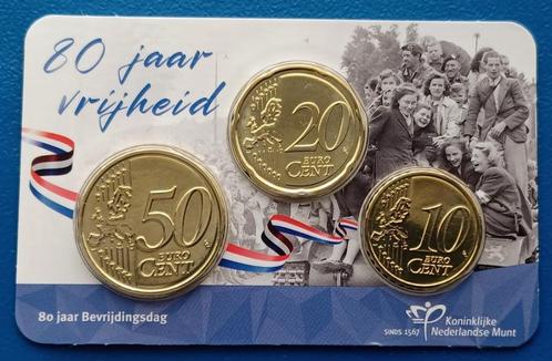 80 jaar Bevrijdingsdag in coincard - 2025, Postzegels en Munten, Munten | Nederland, Setje, Geboorte of Huwelijk, Verzenden