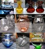 Div Antiek Copier Vaas / Vazen - oa Uranium Glas - Zie Omsch, Antiek en Kunst, Antiek | Glas en Kristal, Ophalen of Verzenden