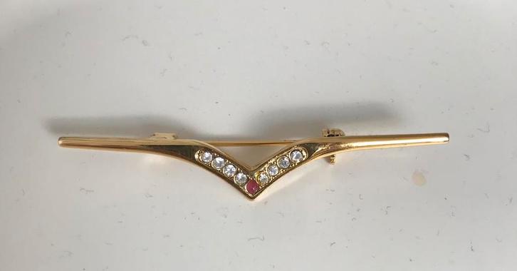 Vintage broche ongedragen / nieuw, Antiek en Kunst, Antiek | Kleding en Accessoires, Ophalen of Verzenden