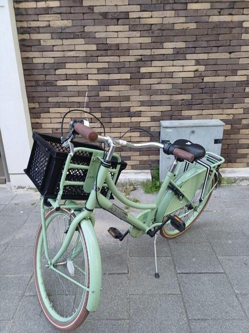 24 inch moederfiets licht groen, Fietsen en Brommers, Fietsen | Dames | Omafietsen, Zo goed als nieuw, Minder dan 47 cm, Handrem