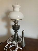 Tinnen lamp, Huis en Inrichting, Lampen | Tafellampen, Ophalen, Gebruikt, Overige materialen, 50 tot 75 cm