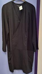 COS zwarte jurk 100% tencel lyocell overslag mt 42 L 48107, COS, ., Zwart, Maat 42/44 (L)