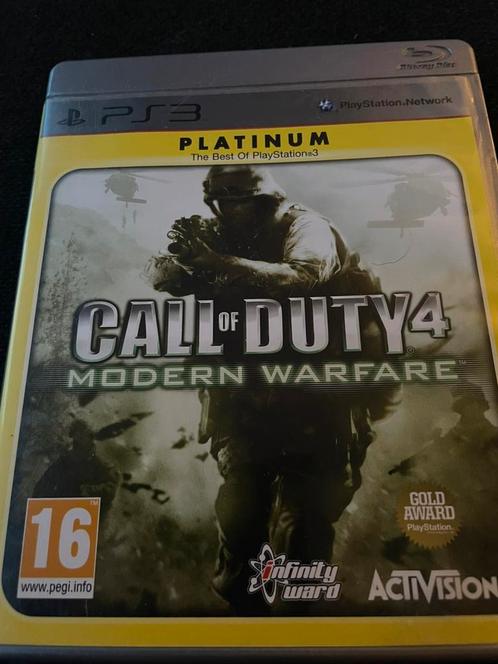 Call of Duty 4: Modern Warfare Platinum, PS3, Spelcomputers en Games, Games | Sony PlayStation 3, Gebruikt, Shooter, 3 spelers of meer