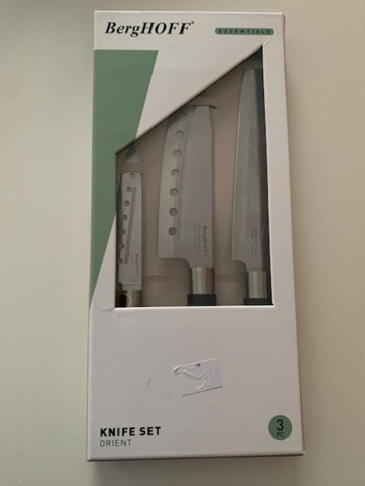 Berghoff Messenset 3 Delig NIEUW  Sint - Kerst TIP!!, Huis en Inrichting, Keuken | Bestek, Nieuw, Los bestek, Rvs of Chroom, Ophalen of Verzenden