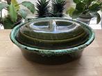 Vintage keramieken terrine fat lava groen zgan, Antiek en Kunst, Ophalen of Verzenden