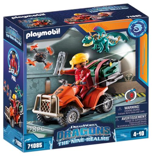 PLAYMOBIL 71085 Dragons The Nine Realms Icaris Quad & Phil, Kinderen en Baby's, Speelgoed | Playmobil, Nieuw, Complete set, Ophalen of Verzenden