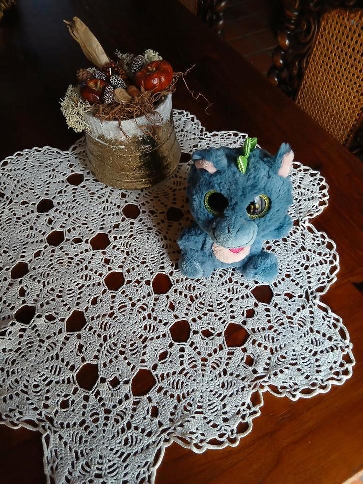 Blauwe knuffel draak ,met muziek, Kinderen en Baby's, Speelgoed | Knuffels en Pluche, Zo goed als nieuw, Overige typen, Ophalen of Verzenden