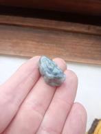 Natuurlijke Jadeiet Jade Gelukshanger met Certificaat, Ophalen of Verzenden, Nieuw, Steen of Mineraal, Dier