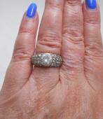 Zilveren Zinzi ring met stenen maat 16.75 nr.393