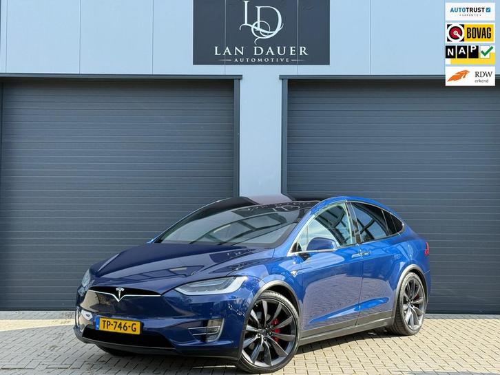 Tesla Model X 100D 6P / 87% SOH / 22 Inch / Trekhaak / ACTIE, Auto's, Tesla, Bedrijf, Te koop, Model X, 4x4, ABS, Achteruitrijcamera