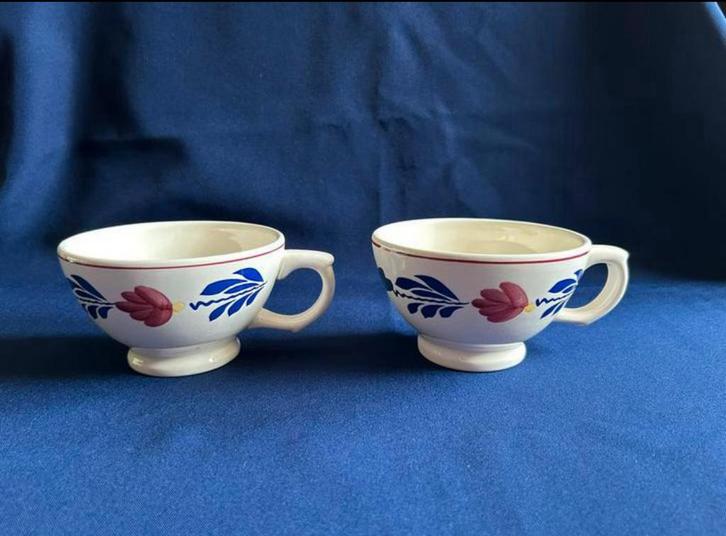 Boerenbont grote kom met oor, Huis en Inrichting, Keuken | Servies, Zo goed als nieuw, Kom(men), Boerenbont, Aardewerk, Ophalen of Verzenden