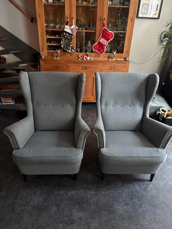 Twee IKEA Fauteuils in Goede Staat, Huis en Inrichting, Fauteuils, Zo goed als nieuw, Stof, 75 tot 100 cm, Ophalen