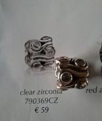 Pandora oceaan/ golven met heldere zirkonia's, Gebruikt, Verzenden, Pandora, 1 bedel