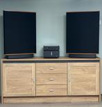Quad ESL63 elektrostatische luidsprekers met 2 jaar garantie, Zo goed als nieuw, 120 watt of meer, Front, Rear of Stereo speakers
