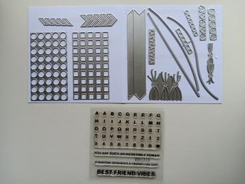 Snijmallenset vriendschapsbandjes + bijpassende stempels beschikbaar voor biedingen