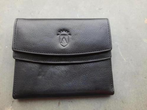 "A" Heren portemonnee met een dubbel drukknoop NIEUW, Sieraden, Tassen en Uiterlijk, Portemonnees, Nieuw, Zwart, Ophalen of Verzenden
