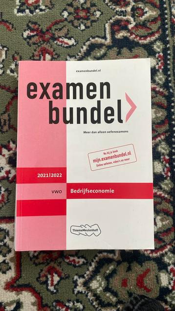 Examenbundel VWO Bedrijfseconomie 2021-2022 beschikbaar voor biedingen