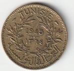 1  franc   1945  Tunesië. km. 247, Ophalen of Verzenden, Overige landen, Losse munt