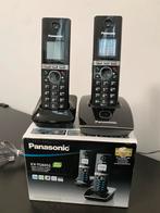Panasonic KX-TG8052 telefoon met 2 handsets, Telecommunicatie, Vaste telefoons | Handsets en Draadloos, Ophalen of Verzenden, Zo goed als nieuw