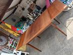 Uitschuifbare deense scandinavische vintage eettafel, Huis en Inrichting, Tafels | Eettafels, Ophalen, Gebruikt, Rechthoekig, Vintage uitschuifbare eettafel