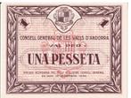 Andorra 1 Peseta 1936 (UNC) - Zeldzaam biljet, Verzenden, Overige landen, Los biljet