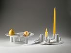Fruitschaal / kandelaar Fruit & Fire, Willem Noyons, 2003, Ophalen of Verzenden, Overige stijlen, Porselein, Schaal of Schalen