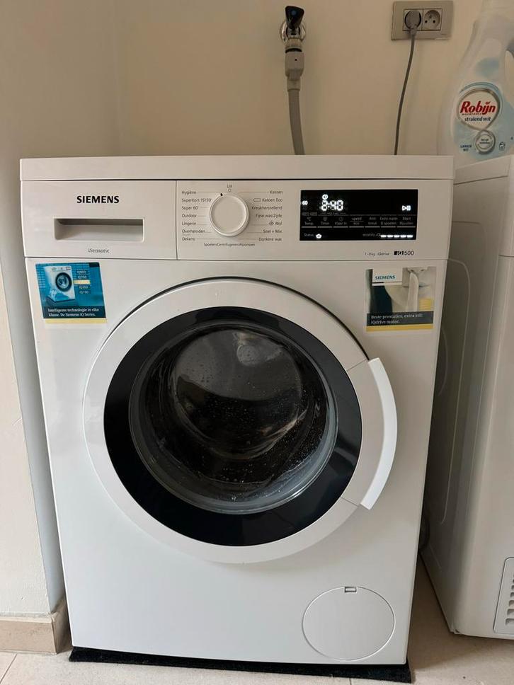 Wasmachine Siemens iq500 & Droger Whirlpool 8kg Uitstekend!, Witgoed en Apparatuur, Wasmachines, Zo goed als nieuw, Voorlader