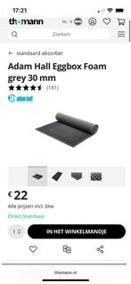 Geluidsisolatie noppenschuim 3 panelen over, Doe-het-zelf en Verbouw, Isolatie en Afdichting, Overige materialen, Nieuw, 15 m² of meer