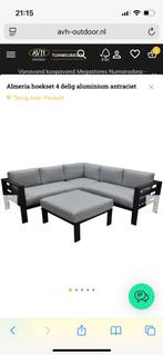 Aluminium antraciet lounge set, Ophalen, Zo goed als nieuw, Aluminium