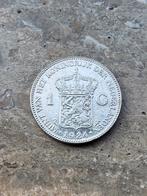 1 gulden 1924 Wilhelmina, mooie kwaliteit, Postzegels en Munten, Munten | Nederland, 1 gulden, Zilver, Ophalen of Verzenden, Koningin Wilhelmina