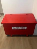Originele bluszand-kist op wielen - Opbergkist / Speelgoedki, Huis en Inrichting, Woonaccessoires | Kisten, Ophalen, Gebruikt