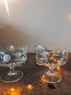 Mooie set van 4 vintage Schott Zwiesel glazen in goede staat, Antiek en Kunst, Antiek | Glas en Kristal, Ophalen of Verzenden