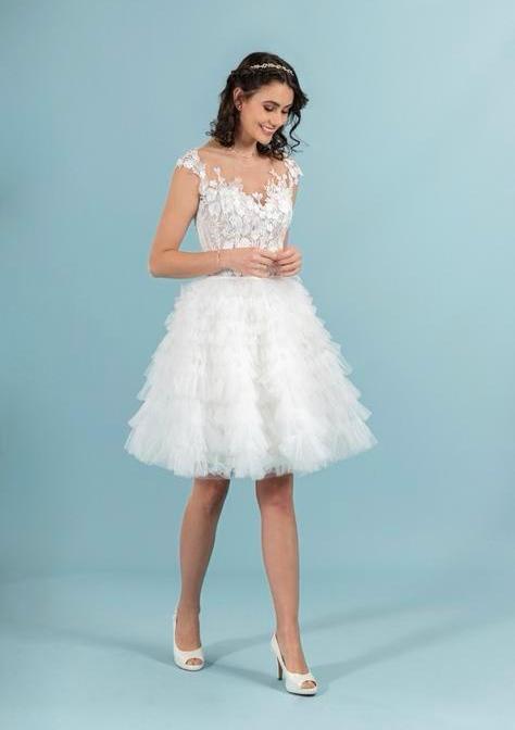 Pittig sportief kort! Elke maat en direct leverbaar, Kleding | Dames, Trouwkleding en Trouwaccessoires, Nieuw, Trouwjurk, Wit