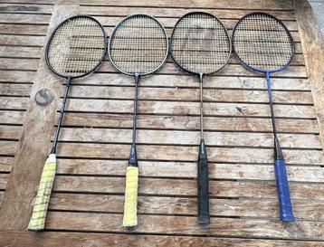 4 st Badmintonrackets beschikbaar voor biedingen