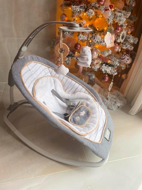 Wipstoeltje - Grijs/Wit met Lichtbruine Streep, Kinderen en Baby's, Wipstoeltjes, Zo goed als nieuw, Overige merken, Ophalen of Verzenden