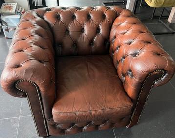 ‘Chesterfield’ fauteuil - Zeer goede staat beschikbaar voor biedingen