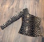 NIEUW! Drôle de copine panterprint top S/M, Bruin, Nieuw, Ophalen of Verzenden, Lange mouw