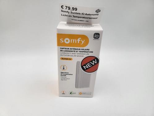 Somfy Sunteis IO Autonome Licht en Temperatuursensor, Doe-het-zelf en Verbouw, Rolluiken, Nieuw, Minder dan 100 cm, Minder dan 100 cm