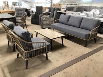 Loungeset Tuinset Loungestoel Loungebank Tuinmeubelen Wicker beschikbaar voor biedingen