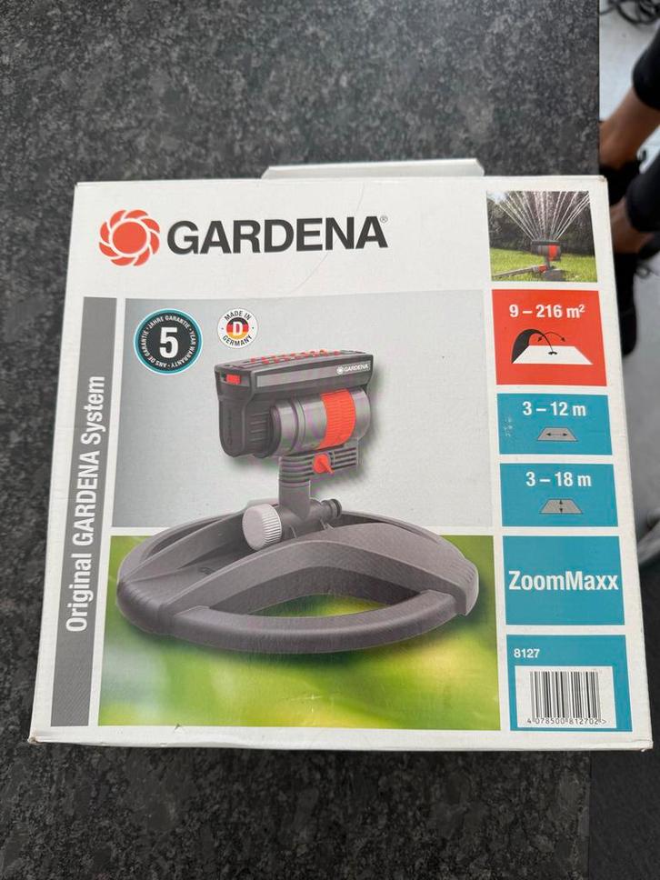 Gardena ZoomMaxx Sproeier - Zo goed als nieuw!, Tuin en Terras, Tuinsproeiers, Zo goed als nieuw, Zwenksproeier, Ophalen of Verzenden