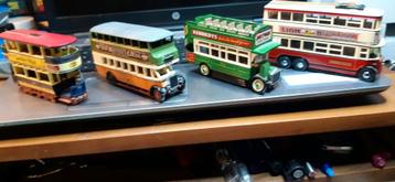 Serie van 4 MATCHBOX schaalmodellen dubbeldekkers beschikbaar voor biedingen