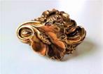 Antieke bloemen broche van schuimgoud (5784-987), Sieraden, Tassen en Uiterlijk, Antieke sieraden, Ophalen, Goud, Broche