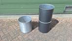 emmer ton plantenbak afvalbak metaal ijzer, Ophalen, Gebruikt, Industriepark 2a 9351PA Leek, H.O.Albert Ale Slotema