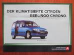 Der Klimatisierte Citroën Berlingo Chrono + bijlage: prijsl., Nieuw, Citroën, Ophalen of Verzenden