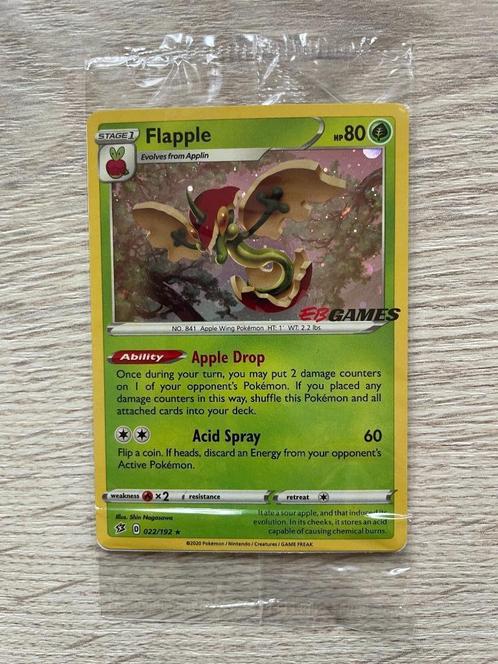 Flapple (RCL 22) Promo EB Games Pokemon - sealed!, Hobby en Vrije tijd, Verzamelkaartspellen | Pokémon, Nieuw, Losse kaart, Foil