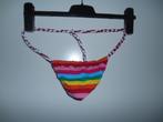 G - string regenboog gay slip. Medium (48) black friday sale, Verzenden, Overige kleuren, Slip