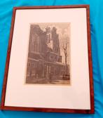 Originele ets van de Grote kerk in Dordrecht, Antiek en Kunst, Ophalen