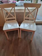 4 Ikea stoelen, Gebruikt, Ophalen of Verzenden, Wit